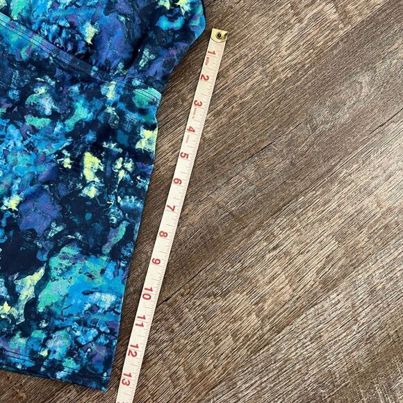 Nike Women Earth Dye Racerback Tankini Set- Size Large - Picture 4 of 10